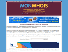 Tablet Screenshot of monwhois.fr